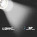5W Spotlys GU10 - Lampe, Satin Nickel, 4000K, 3 stk./pakke
