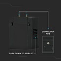 1W LED magnetisk lineært spotlys - 3000K, sort, IP20, 24V
