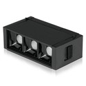 3*1W LED Magnetisk Lineært Spotlys 3000K - Sort, IP20, 24V