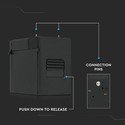 3*1W LED Magnetisk Lineært Spotlys 3000K - Sort, IP20, 24V