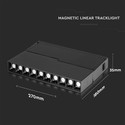 10*2W LED magnetisk gimbal lineært spotlys 4000K-sort IP20 24V.
