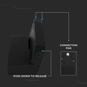 10*2W LED magnetisk gimbal lineært spotlys 4000K-sort IP20 24V.