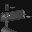 15W Spotlys - LED, Magnetisk, 3000K, IP20, Sort, 24V.