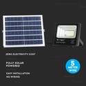 16W solpanel med LED projektør - 6000K