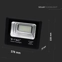 20W Solpanel - LED projektør, 6000K