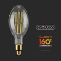 ED120 pære 24W E27 - klart glas, 6400K, kultråd, 160lm/watt