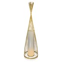 Træ-gulvlampe E27 - Rattan Lampeskærm, Ø400*1000mm.