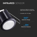 PIR Loft Sensor - Sort Hus, Max: 400W LED