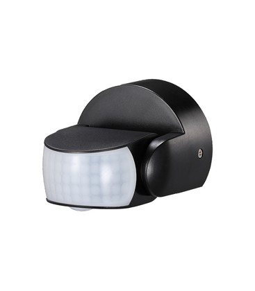 Infrarød Bevægelsessensor - Sort Hus, IP65 (Max: 600W LED).