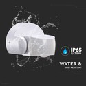 Infrarød bevægelsessensor - hvid hus, IP65 (maks: 600W LED).