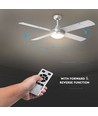35W LED Loftventilator med Lyskit - RF Kontrol, 4 Vinger, DC Motor