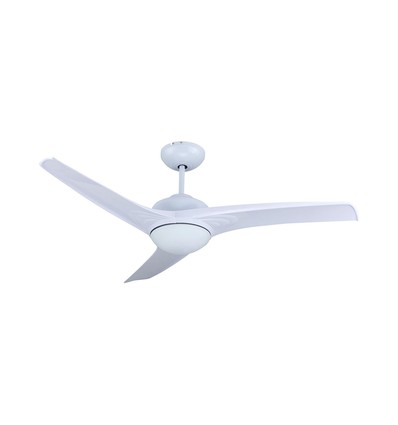 35W LED Loftventilator - RF Kontrol, 3 Vinger, DC Motor, Hvid