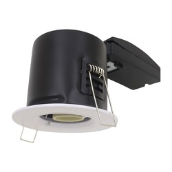 Elmateriel GU10 Downlight - Brandhæmmende, med Twist og Lock, Tykt Hus, Hvid