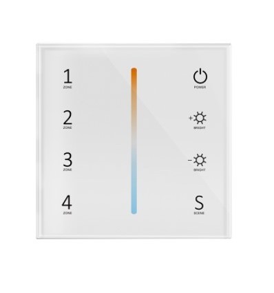 LEDlife rWave vægmonteret CCT dæmper - 4 zoner, batteri