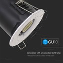 GU10 Downlight - Brandhæmmende, med Twist og Lock, Tykt Hus, Hvid