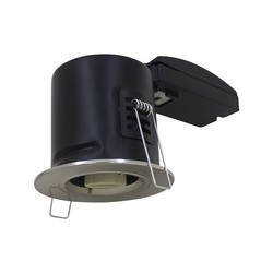 Elmateriel GU10 Downlight - Brandsikker, Twist og lås, Tyk hus, Nikkel