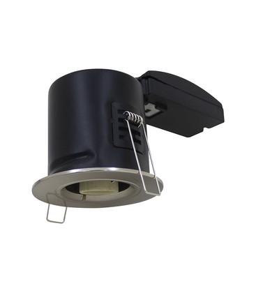 GU10 Downlight - Brandsikker, Twist og lås, Tyk hus, Nikkel GU10 Downlight - Brandsikker, Twist og lås, Tyk hus, Nikkel