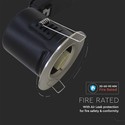 GU10 Downlight - Brandsikker, Twist og lås, Tyk hus, Nikkel