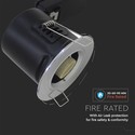 GU10 Downlight - Brandsikker, Vippe- og låsemulighed, Tyk hus, Krom