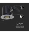 GU10 Downlight - Brandsikker, Vippe- og låsemulighed, Tyk hus, Krom
