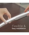 8W Neon Flex - med silikonebelagt, 6000K, 24V, 5m/rulle