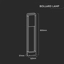 10W LED pullertlampe - Samsung chip, 6400K, IP65, sort hus