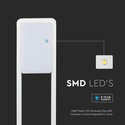 10W LED Pullertlampe - Samsung Chip, 6400K, IP65, Hvid hus