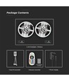 10m 4,8W/m RGB strip sæt - 12V DC, IP20, Inkl. fjernbetjening og strømforsyning (2x5m)