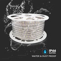60 LED Stripelys 8.5W/m - 4000K, IP66, 220V, 50m/rulle