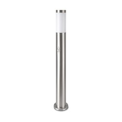Elmateriel Pullertlampe E27 - PIR-Sensor, Rustfrit Stål, 80 cm, Satin Nikkel, IP44