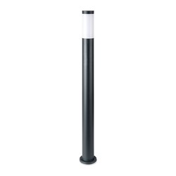 Elmateriel Pullertlampe E27 - Rustfrit Stål Hus (110cm), Grå, IP44.
