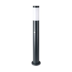 Producenter Pullertlampe E27 - PIR-sensor, rustfrit stål hus, 80 cm, Grå, IP44.