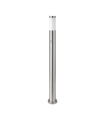 Pullertlampe - rustfrit stål hus (110 cm), E27, satin nikkel, IP44, PIR-sensor Pullertlampe - rustfrit stål hus (110 cm), E27, satin nikkel, IP44, PIR-sensor
