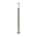Pullertlampe - rustfrit stål hus (110 cm), E27, satin nikkel, IP44, PIR-sensor