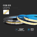 512 LED COB Stribelysliste 12W/m - 6000K, IP20, 24V