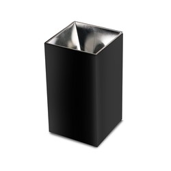 Producenter GU10 - lampe, firkantet, sort+krom
