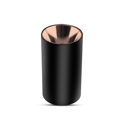 Producenter GU10 lampe - rund, sort+rosaguld