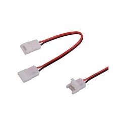 Producenter Stik til LED Strip 10mm - Dobbelt Hoved