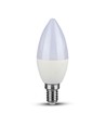 5,5W LED kertepære E14 - Bulb, Samsung Chip, 6400K, Dæmpbar