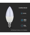 5,5W LED kertepære E14 - Bulb, Samsung Chip, 6400K, Dæmpbar