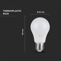 A60 LED Pære 12W E27 - Plastik, Samsung Chip, 6400K, Dæmpbar