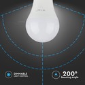 A60 LED Pære 12W E27 - Plastik, Samsung Chip, 6400K, Dæmpbar