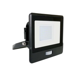 Producenter 30W Projektør - PIR Sensor, Samsung Chip, 3000K, Sort Hus.
