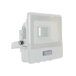 Producenter 10W Projektør - PIR Sensor, Samsung Chip, 6500K, Hvid Hus