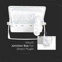 10W Projektør - PIR Sensor, Samsung Chip, 6500K, Hvid Hus