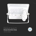 10W Projektør - PIR Sensor, Samsung Chip, 6500K, Hvid Hus