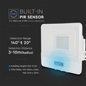 20W PIR sensor projektør - Samsung chip, 6500K, hvid hus