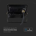 20W Projektør - PIR Sensor, Samsung Chip, 1m Kabel, 4000K, Sort Hus