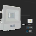 10W Projektør - PIR Sensor, Samsung Chip, 1m Kabel, 4000K, Hvid Hus