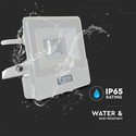 10W Projektør - PIR Sensor, Samsung Chip, 1m Kabel, 6500K, Hvidt Hus